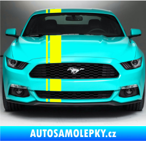 Samolepka Viper pruhy 2 cm + 12 cm Fluorescentní žlutá