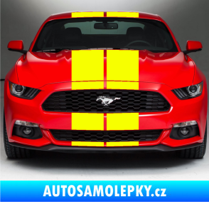 Samolepka Viper pruhy 24 cm (dva stejně široké) Fluorescentní žlutá