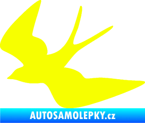Samolepka Vlaštovka 001 levá Fluorescentní žlutá