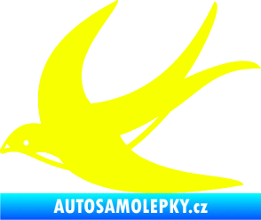 Samolepka Vlaštovka 004 levá Fluorescentní žlutá