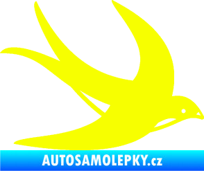 Samolepka Vlaštovka 004 pravá Fluorescentní žlutá