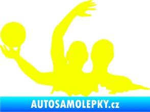 Samolepka Vodní pólo 001 levá Fluorescentní žlutá