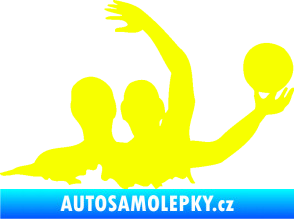 Samolepka Vodní pólo 001 pravá Fluorescentní žlutá