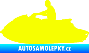 Samolepka Vodní skútr 003 levá Fluorescentní žlutá