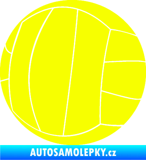 Samolepka Volejbalový míč 003 Fluorescentní žlutá