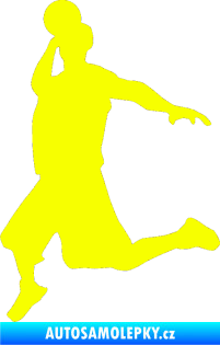 Samolepka Voleybal 005 levá Fluorescentní žlutá