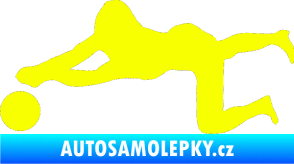 Samolepka Voleybal 008 levá Fluorescentní žlutá