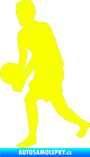 Samolepka Voleybal 013 levá Fluorescentní žlutá