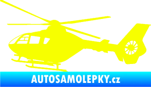 Samolepka Vrtulník 006 levá helikoptéra Fluorescentní žlutá