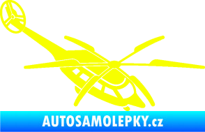 Samolepka Vrtulník 011 pravá helikoptéra Fluorescentní žlutá