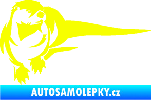 Samolepka Vydra 001 pravá Fluorescentní žlutá