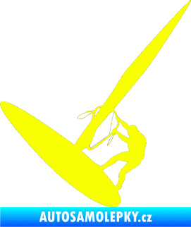 Samolepka Windsurfing 002 levá Fluorescentní žlutá