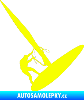 Samolepka Windsurfing 002 pravá Fluorescentní žlutá