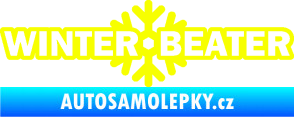 Samolepka Winter beater Fluorescentní žlutá