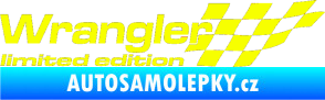 Samolepka Wrangler limited edition pravá Fluorescentní žlutá