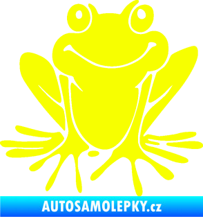 Samolepka Žába 008 pravá Fluorescentní žlutá