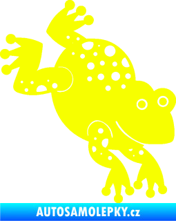 Samolepka Žába 009 pravá Fluorescentní žlutá