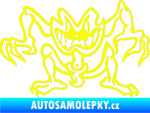 Samolepka Žabák pravá Fluorescentní žlutá