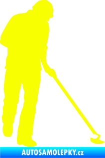 Samolepka Zahradník 001 pravá Fluorescentní žlutá