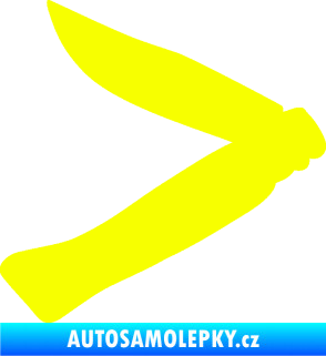 Samolepka Zavírací nůž 001 levá Fluorescentní žlutá
