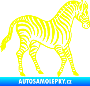 Samolepka Zebra 002 pravá Fluorescentní žlutá