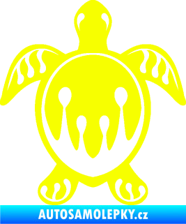 Samolepka Želva 007 Fluorescentní žlutá