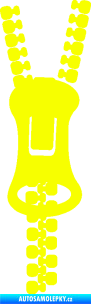 Samolepka Zip 001 pravá Fluorescentní žlutá