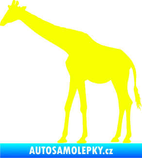 Samolepka Žirafa 002 levá Fluorescentní žlutá