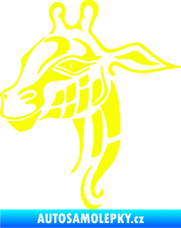 Samolepka Žirafa 003 levá Fluorescentní žlutá