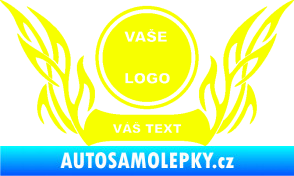 Samolepka Znak Tetování 002 Fluorescentní žlutá