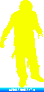 Samolepka Zombie 001 pravá Fluorescentní žlutá
