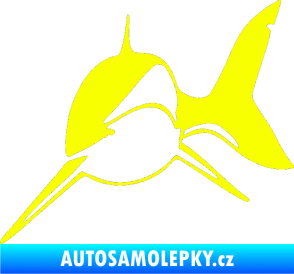 Samolepka Žralok 004 levá Fluorescentní žlutá