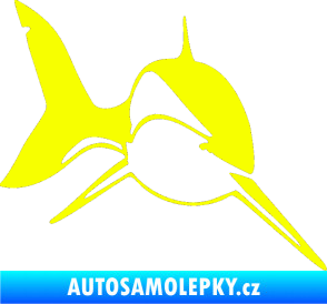 Samolepka Žralok 004 pravá Fluorescentní žlutá