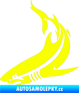 Samolepka Žralok 005 levá Fluorescentní žlutá