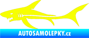 Samolepka Žralok 006 levá Fluorescentní žlutá