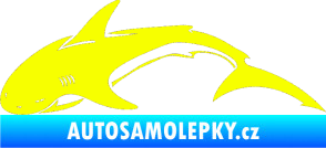 Samolepka Žralok 007 levá Fluorescentní žlutá