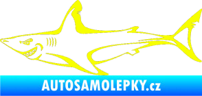 Samolepka Žralok 009 levá Fluorescentní žlutá