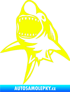 Samolepka Žralok 011 levá Fluorescentní žlutá
