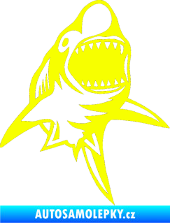 Samolepka Žralok 011 pravá Fluorescentní žlutá