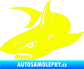 Samolepka Žralok 012 levá Fluorescentní žlutá
