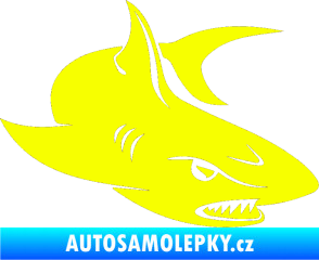 Samolepka Žralok 012 pravá Fluorescentní žlutá
