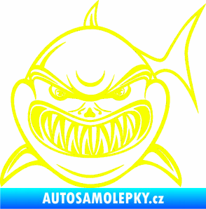 Samolepka Žralok 014 levá Fluorescentní žlutá