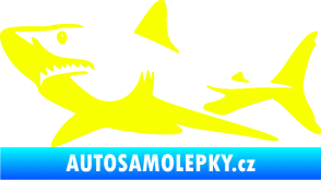Samolepka Žralok 015 levá Fluorescentní žlutá