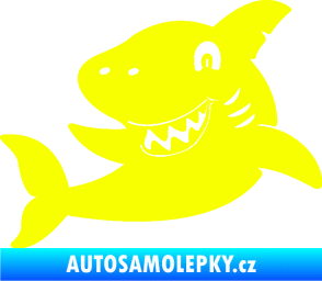 Samolepka Žralok 019 levá Fluorescentní žlutá