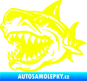 Samolepka Žralok 021 levá Fluorescentní žlutá