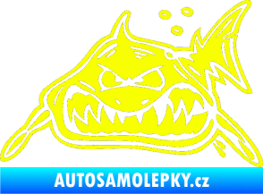 Samolepka Žralok levá Fluorescentní žlutá