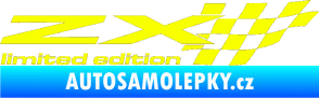 Samolepka ZX limited edition pravá Fluorescentní žlutá
