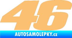 Samolepka 46 Valentino Rossi jednobarevná béžová