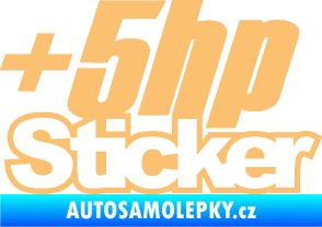 Samolepka + 5hp sticker 001 béžová