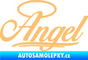 Samolepka Angel nápis béžová